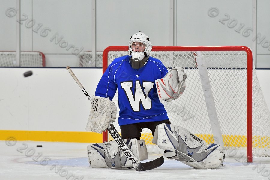 Wheaton College Men\'s Ice Hockey vs Middlesex Community College. - Photo By: KEITH NORDSTROM